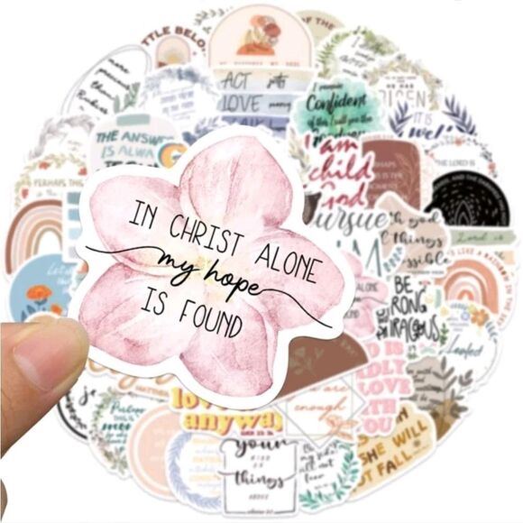 Christian Bible Verse Inspirational Stickers - Picture 1 of 5